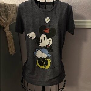 Disney Women’s  Minnie Mouse Gray T-Shirt Size XS